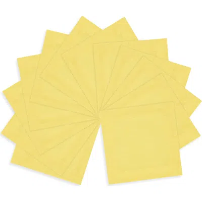 Solino Home Linen Cocktail Napkins In Yellow