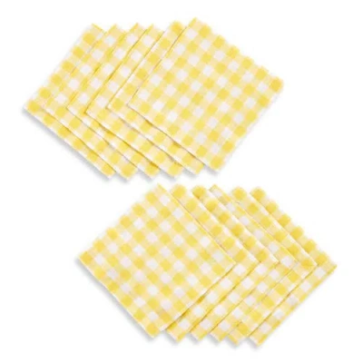 Solino Home Linen Cocktail Napkins In Yellow