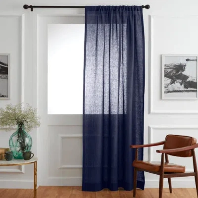 Solino Home Linen Curtain With Light Filtering Rod Pocket For Living Room, Bedroom