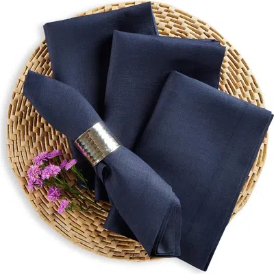 Solino Home Linen Dinner Napkins In Blue