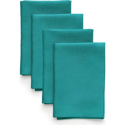 Solino Home Linen Dinner Napkins In Blue