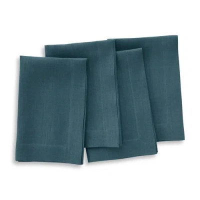Solino Home Linen Dinner Napkins In Blue