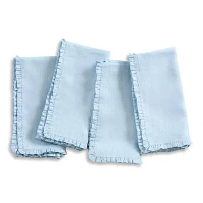 Solino Home Linen Dinner Napkins In Blue