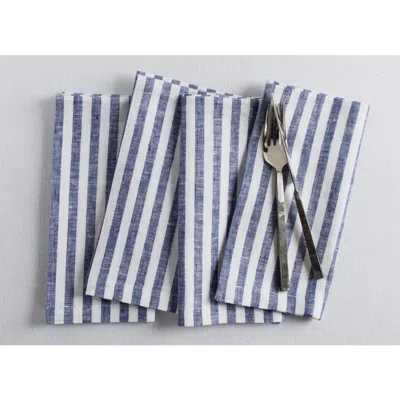 Solino Home Linen Dinner Napkins In Blue