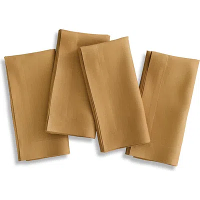 Solino Home Linen Dinner Napkins In Brown