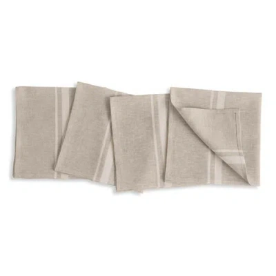 Solino Home Linen Dinner Napkins In Brown