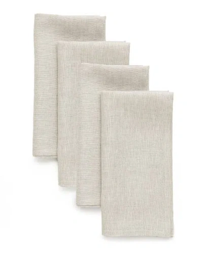 Solino Home Linen Dinner Napkins In Brown