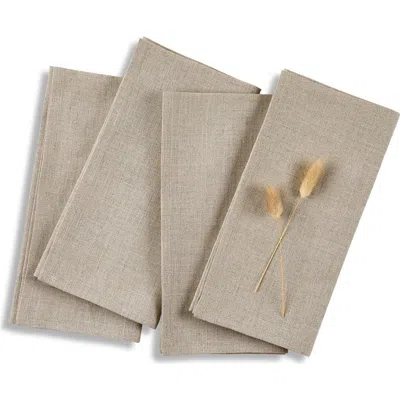 Solino Home Linen Dinner Napkins In Brown