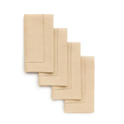 Solino Home Linen Dinner Napkins In Brown