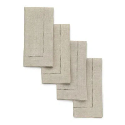 Solino Home Linen Dinner Napkins In Brown