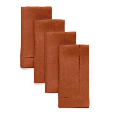 Solino Home Linen Dinner Napkins In Brown