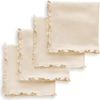 Solino Home Linen Dinner Napkins In Brown