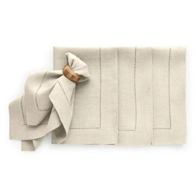 Solino Home Linen Dinner Napkins In Brown