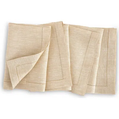 Solino Home Linen Dinner Napkins In Brown