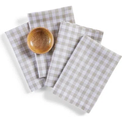 Solino Home Linen Dinner Napkins In Brown
