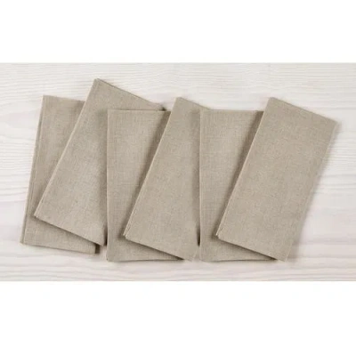 Solino Home Linen Dinner Napkins In Brown