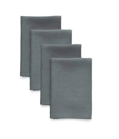 Solino Home Linen Dinner Napkins In Gray