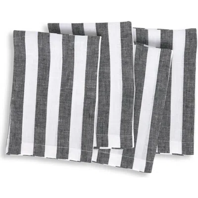Solino Home Linen Dinner Napkins In Gray
