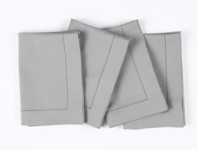 Solino Home Linen Dinner Napkins In Gray