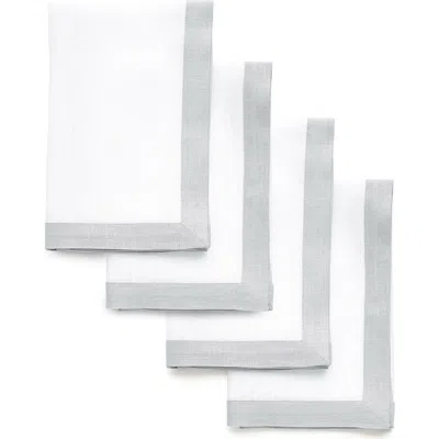 Solino Home Linen Dinner Napkins In Gray