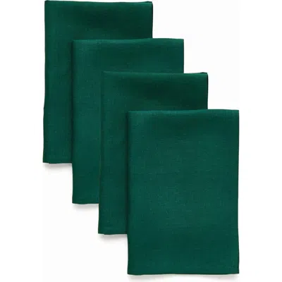 Solino Home Linen Dinner Napkins In Green