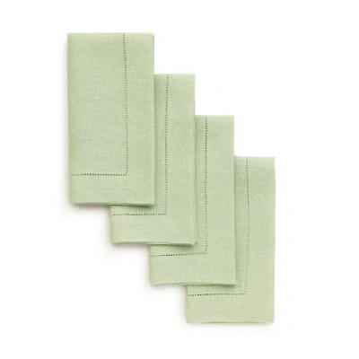 Solino Home Linen Dinner Napkins In Green