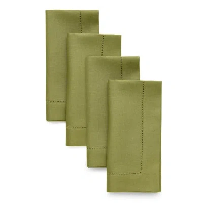Solino Home Linen Dinner Napkins In Green