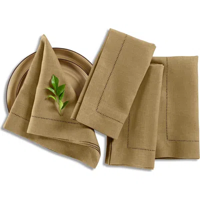 Solino Home Linen Dinner Napkins In Green