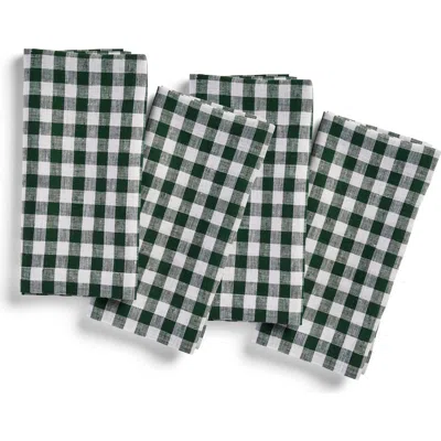 Solino Home Linen Dinner Napkins In Green