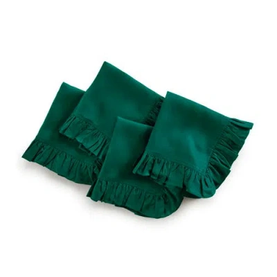 Solino Home Linen Dinner Napkins In Green
