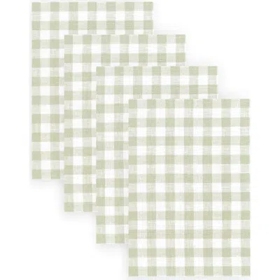 Solino Home Linen Dinner Napkins In Green