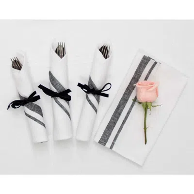 Solino Home Linen Dinner Napkins In Multi