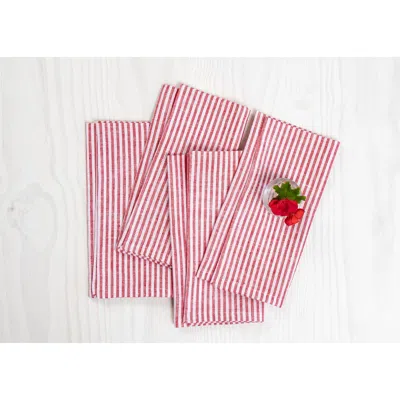 Solino Home Linen Dinner Napkins In Multi