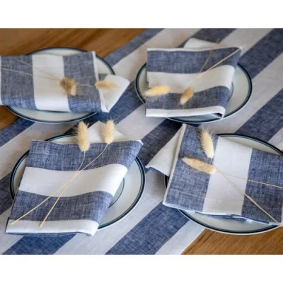Solino Home Linen Dinner Napkins In Multi