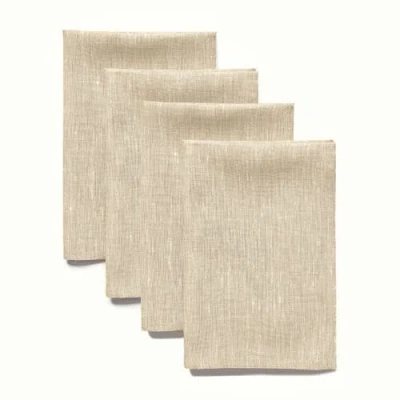 Solino Home Linen Dinner Napkins In Neutral