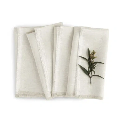 Solino Home Linen Dinner Napkins In Neutral