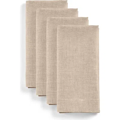 Solino Home Linen Dinner Napkins In Neutral