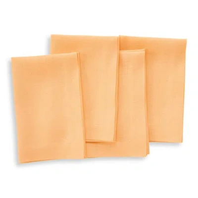 Solino Home Linen Dinner Napkins In Orange