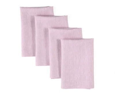 Solino Home Linen Dinner Napkins In Pink