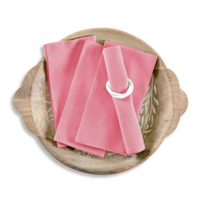 Solino Home Linen Dinner Napkins In Pink