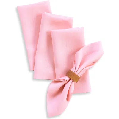 Solino Home Linen Dinner Napkins In Pink