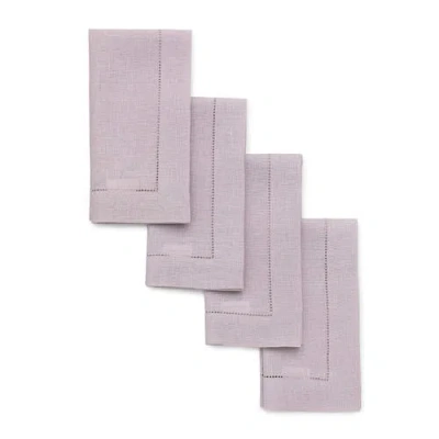 Solino Home Linen Dinner Napkins In Purple