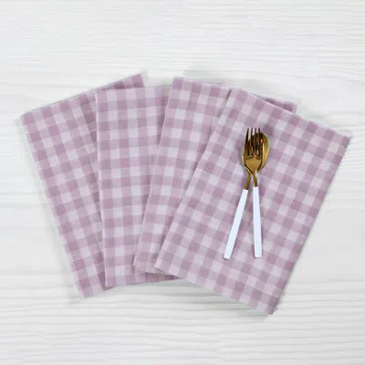 Solino Home Linen Dinner Napkins In Purple