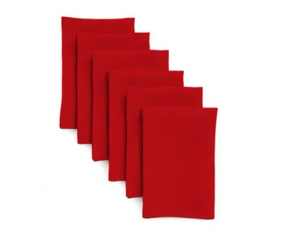 Solino Home Linen Dinner Napkins In Red