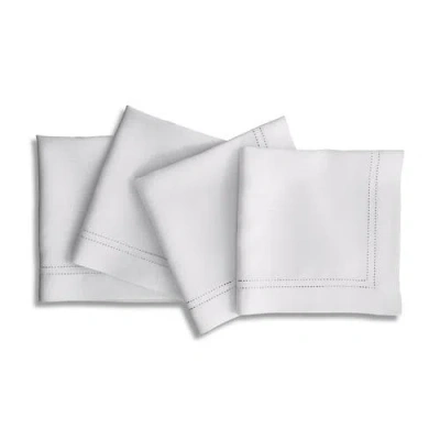 Solino Home Linen Dinner Napkins In White