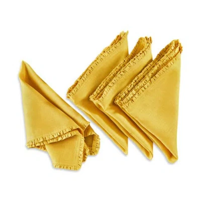 Solino Home Linen Dinner Napkins In Yellow