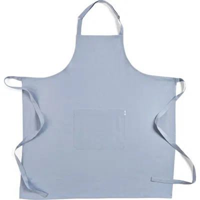 Solino Home Linen Full Midi Apron In Blue