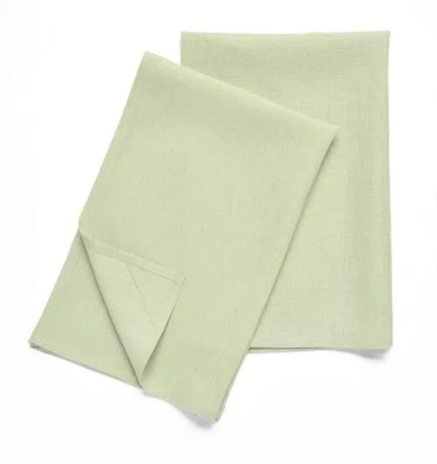 Solino Home Linen Kitchen Towels In Green