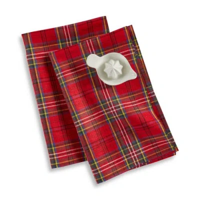 Solino Home Linen Kitchen Towels In Red