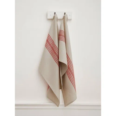 Solino Home Linen Kitchen Towels Set Of 2, 17 X 26 Inch For Dining Table, Holiday And Everyday Table